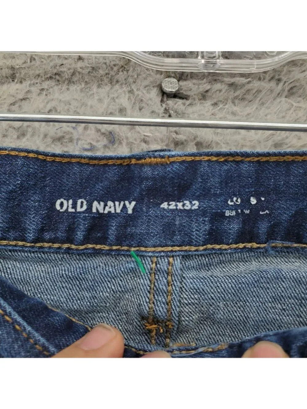 Old Navy Jeans Mens 42x32 Blue Classic Stretch Straight Fit Denim *Read*